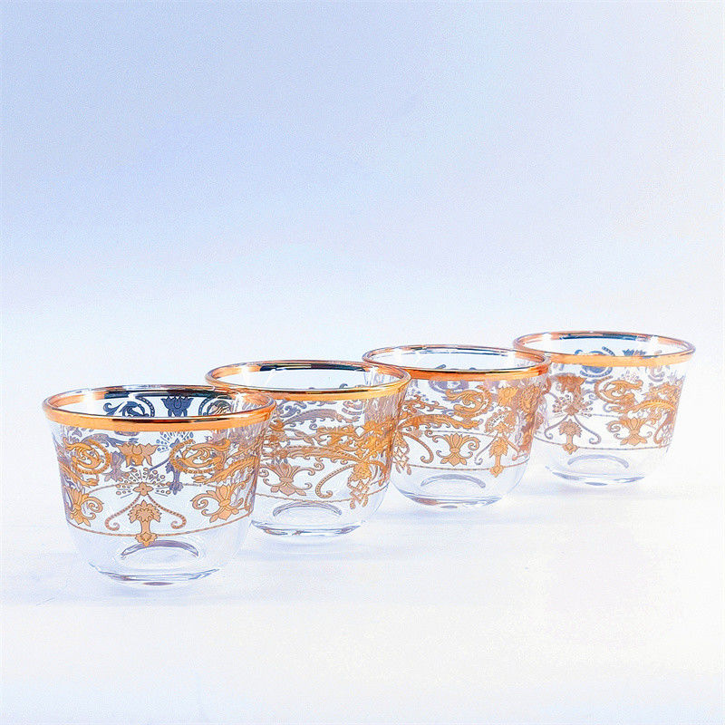 Drinkware Turkish Arabic Coffee Cups German Real Gold Feature
