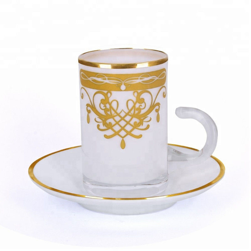 Height 85mm Arabic Tea Cup Tea Sets With Smooth Surface Available