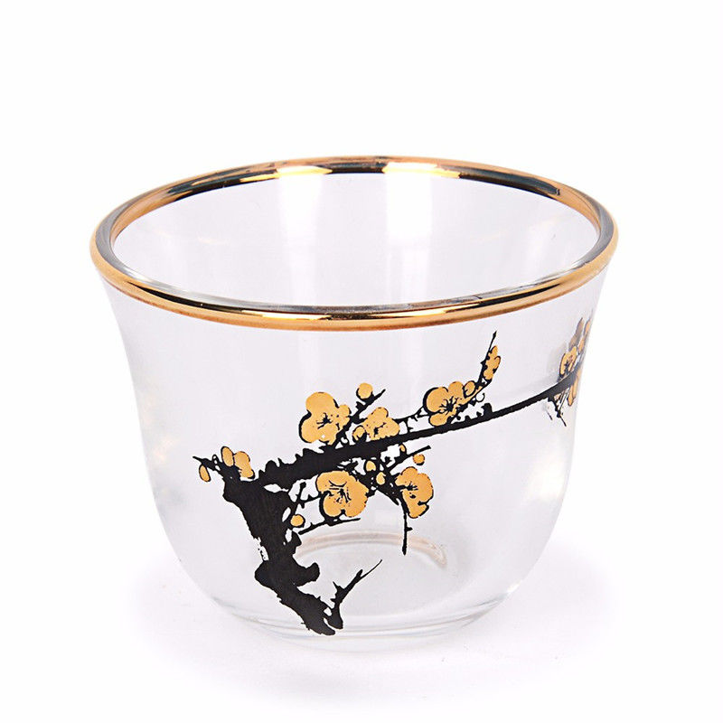 Handmade Arabic Turkish Coffee Cup Set 65ML Capacity 2.4 Inches