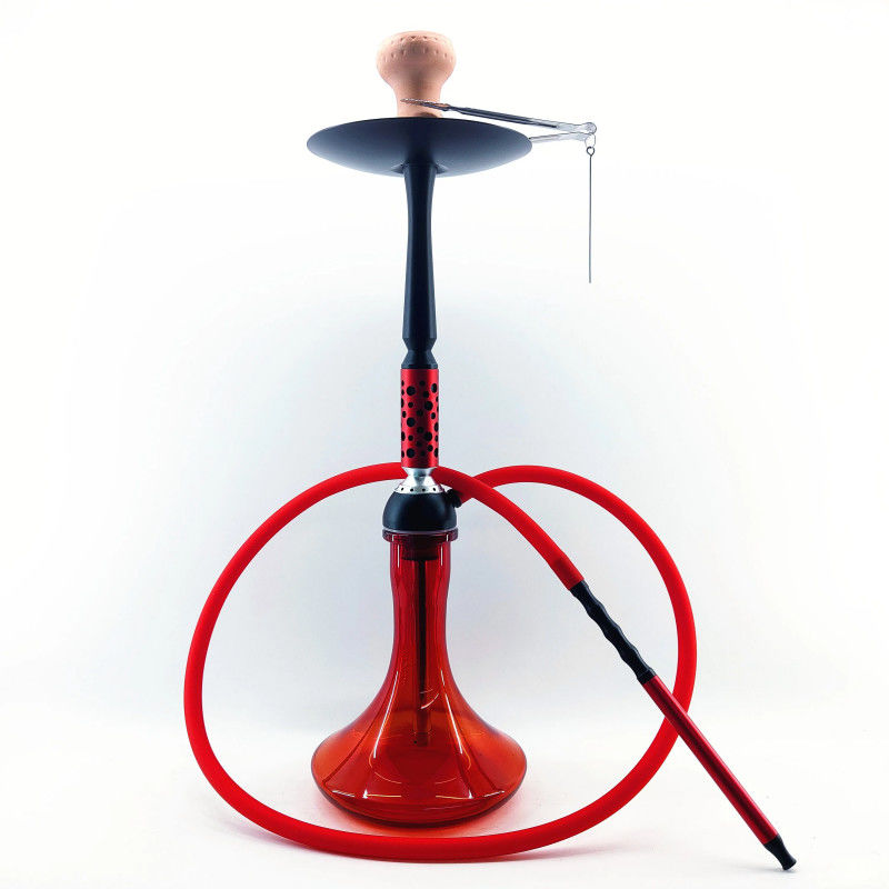 Home Aluminum Hookah Lightweight Modern Hookah Smoke Tube Round Base