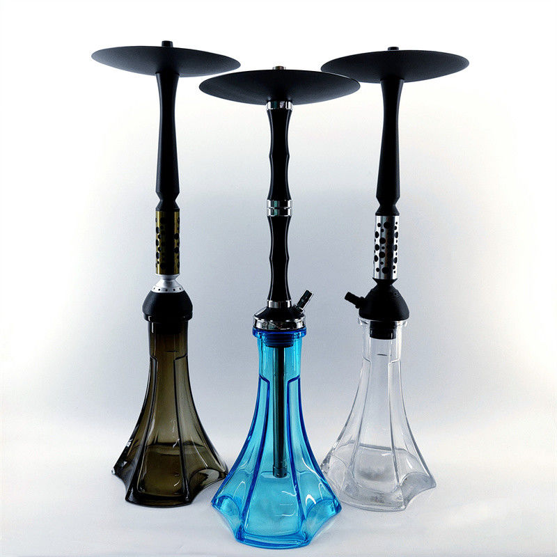 Aluminum Small Shisha Hookah Set Dedicated Silver Smoke Tube