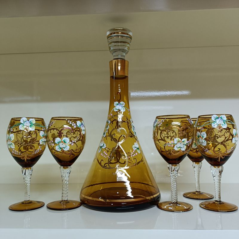 Home Water Jug Glass Set Heat Resistant Dishwasher Glass Carafe With Lid