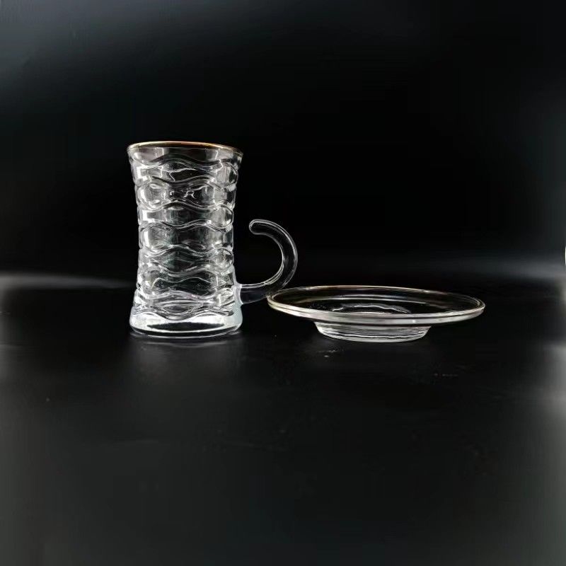 Coffee Drinking Sets Tea Cup Sets Arabian Style Coffee Cup Sets Glass Materials Hand-Made Design Middle East Style