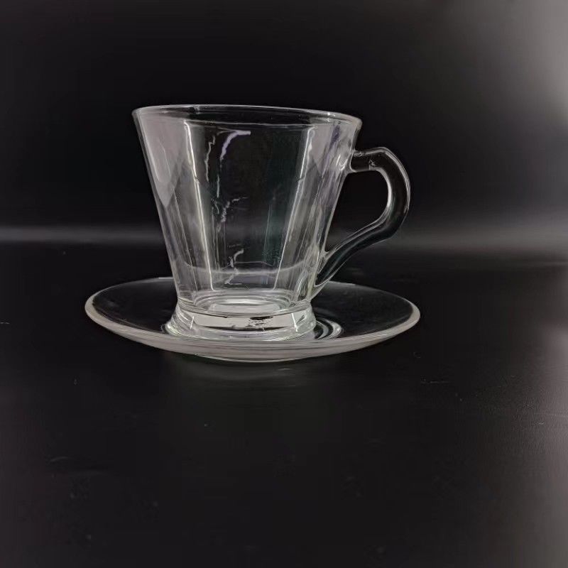 Glass Tea Cup Sets Arabian Style Transparent Glass Coffee Cup Sets Hand-Made Arabic Style Design for Tea Coffee Milk