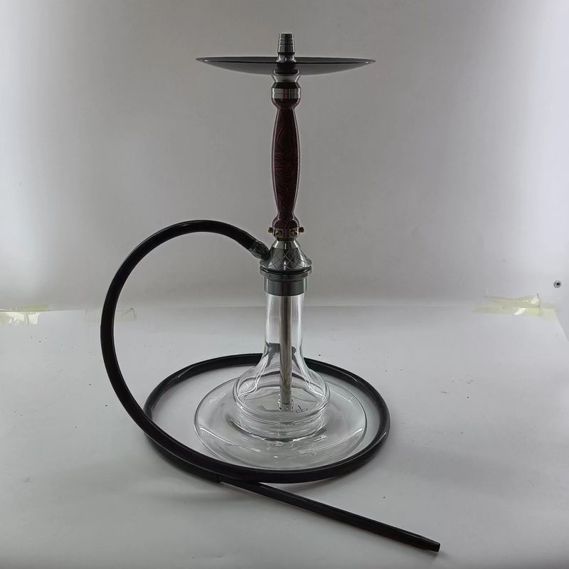 Customized Hookah Aluminum Hookah Shisha Crystal Glass Bottle Portable Hookahs Whole Set With Colorful Stems For Smoking