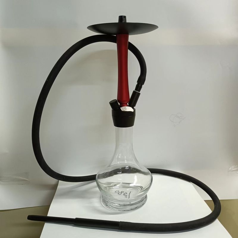 Convenient Handmade Glass Shisha Hookah Transparent Color Glass Fashion Design Nargile with Accessories for Smoking