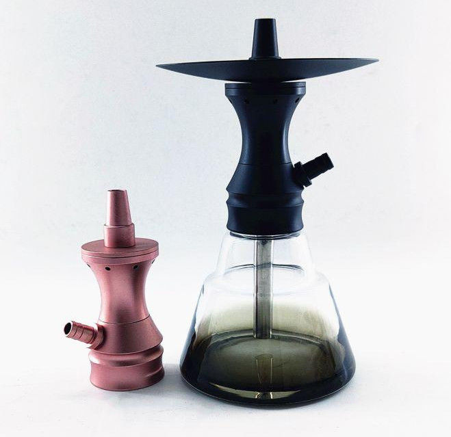 Small Size Clear Hookah Shisha Nargile With Accessories Alloy Sheesha Hokka For Smoking