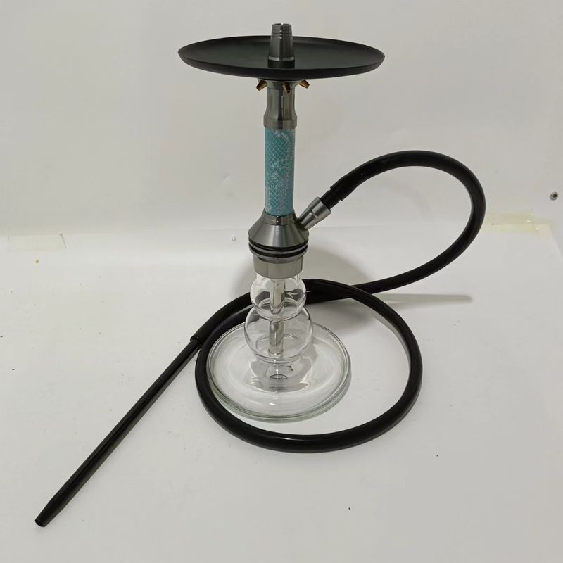 Stylish And Portable Aluminum Hookah Clear Color Transparent Bottle Handmade Hookah Shisha Smoking Tool Whole Set