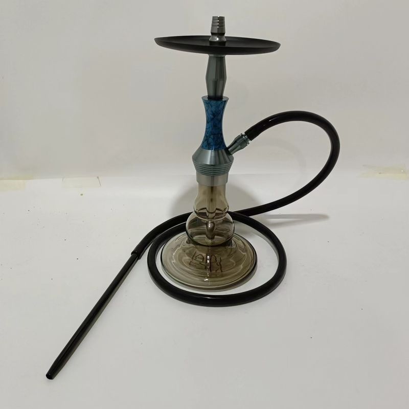 Gray Color Glass Full Set Hookah Shisha Portable Smoke Nagilar Good Quality Natural Color Glass For Hassle-Free Smoking