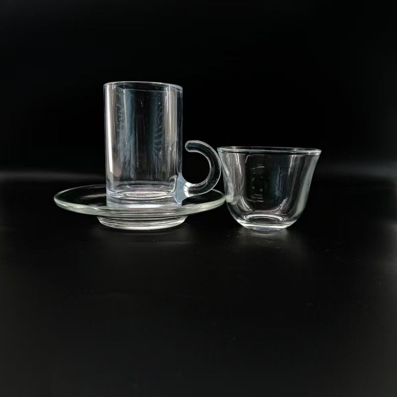 75mm Height Arabic Tea Cup With Transparent Material And 48mm Top Diameter