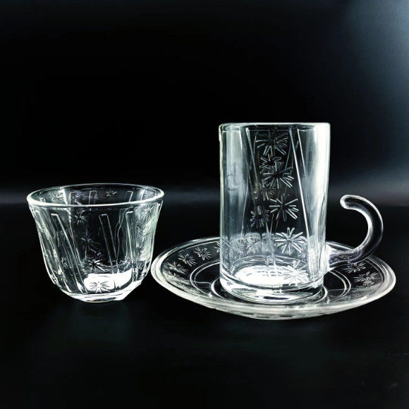 18 PCS Factory Price Arabic Style Tea Set With Tea Cup Coffee Cup And Saucers