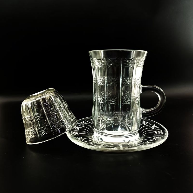 High Quality Arabic Tea Sets With Machinemade Glass