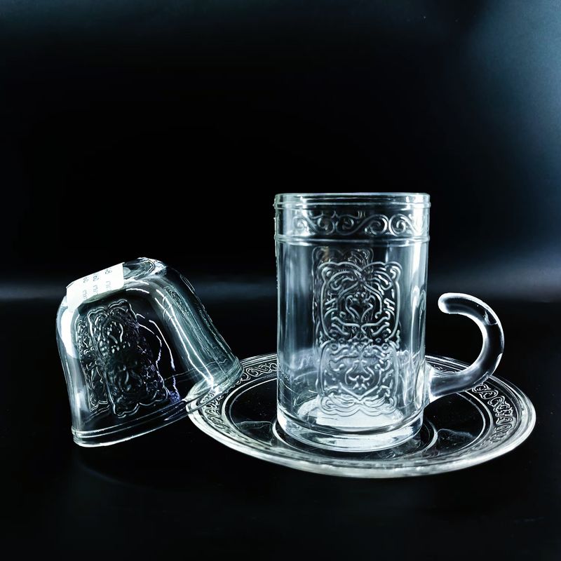 Customized Turkish Tea Cup Sets Cawa Cup Saucers Tea Cup With No Real Gold Decals With Wholesale Price And Different Combination