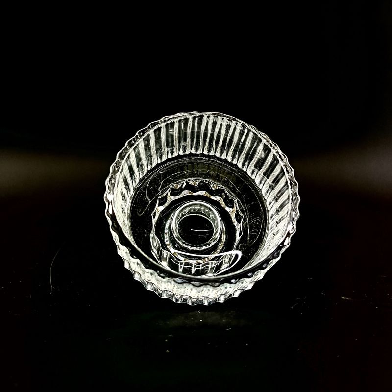 Small Glass Candlestick Holder For Holding Candles Clear And Functional