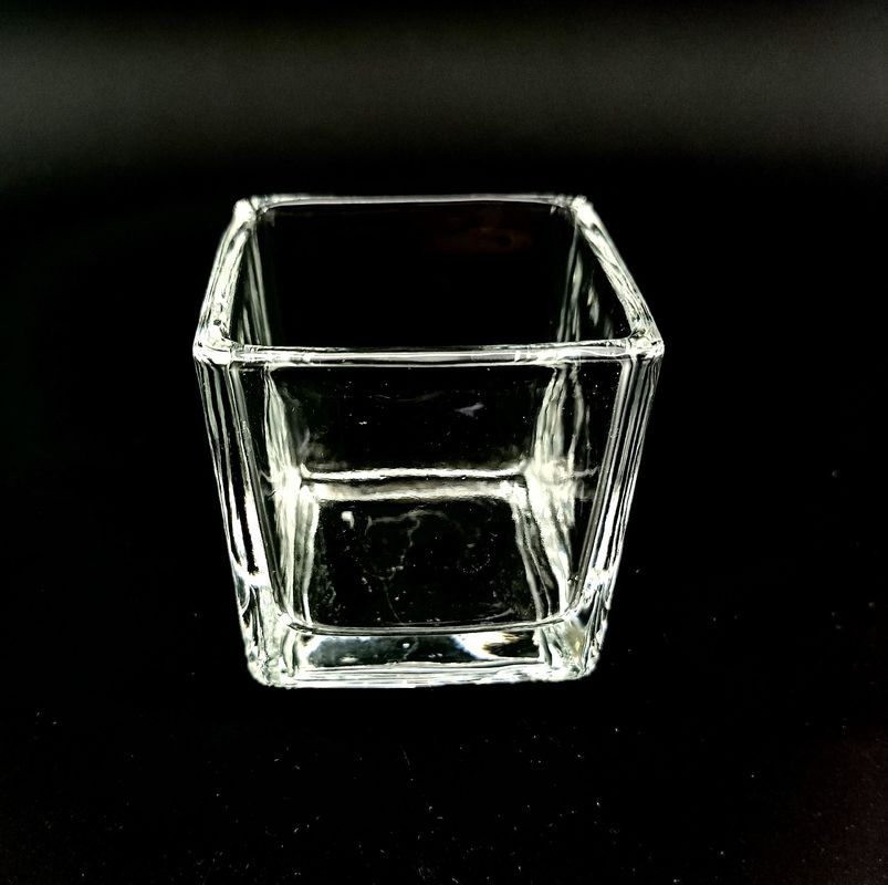Clear Glass Candlestick Holder For Holding Candles And Home Decor Function