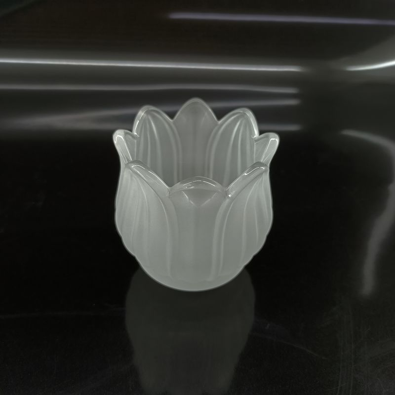 6 Piece Home Mat Effect Lotus Shape Candle Holder For Wedding Centerpieces Table Decorations