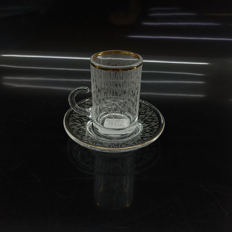 Traditional Glass Arabic Tea Cup Mouth Diameter 48mm Traditional Style