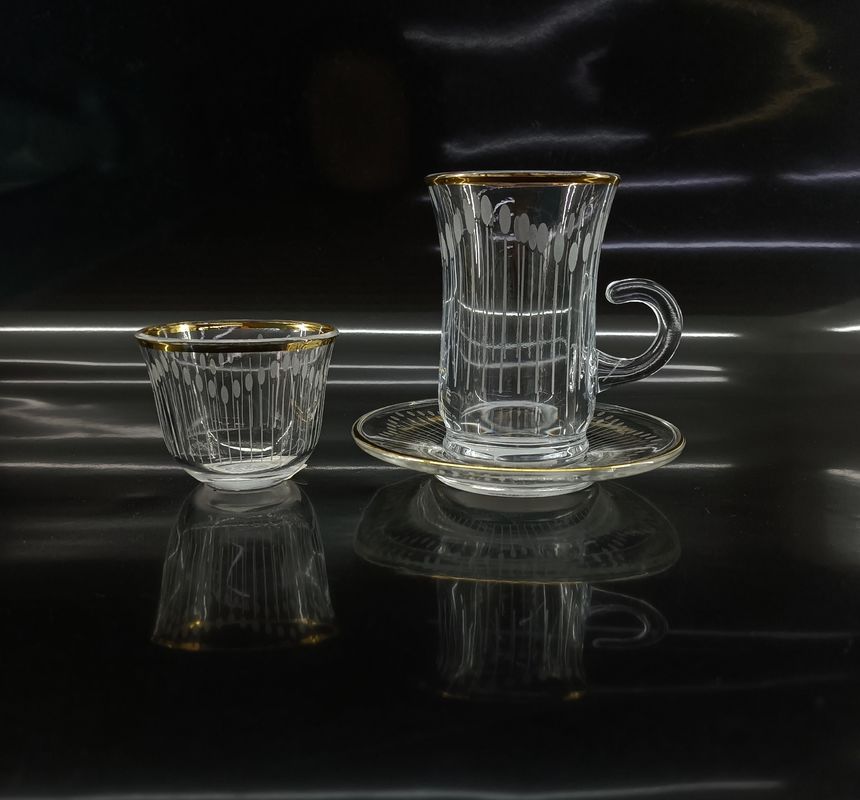 18PCS Sets Style Arabic Tea Cup For Commercial Buyers At Gifts Restaurant Party Wedding