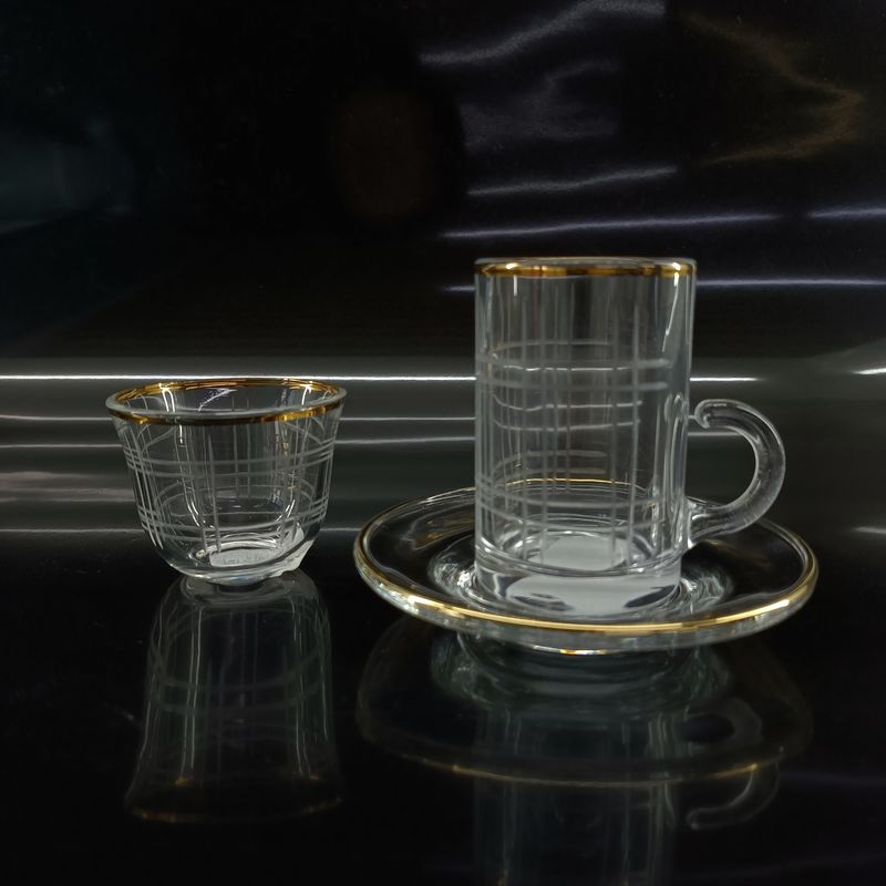 Arabic Tea Cup Tea Sets 18PCS Sets For Traditional Tea Ceremonies